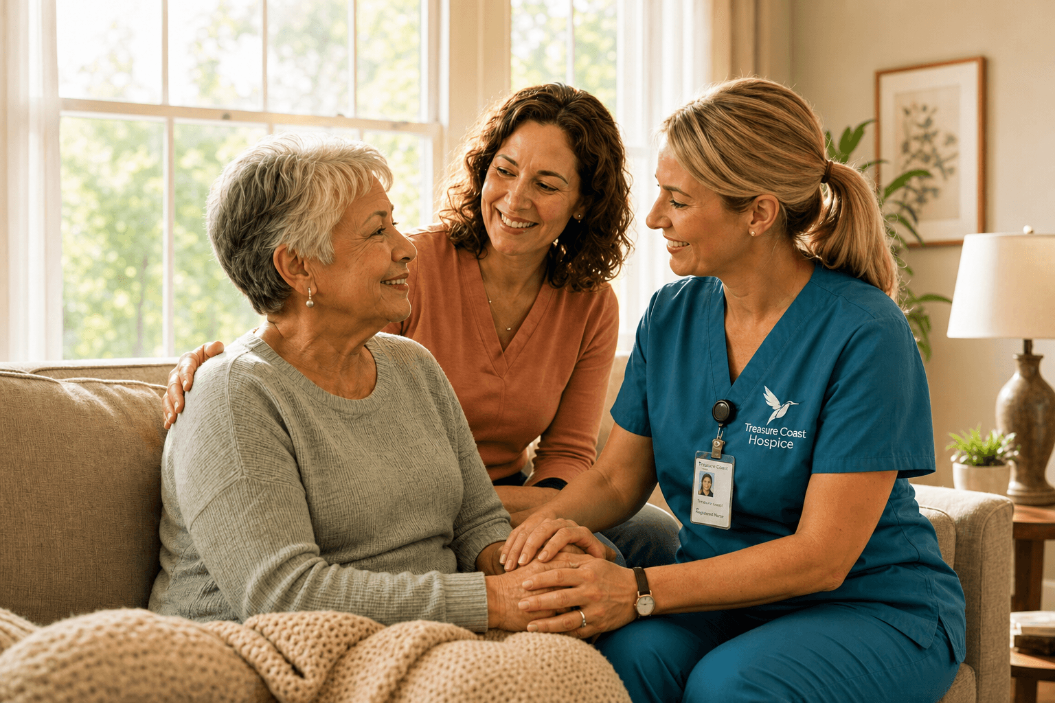 Nurse with patient