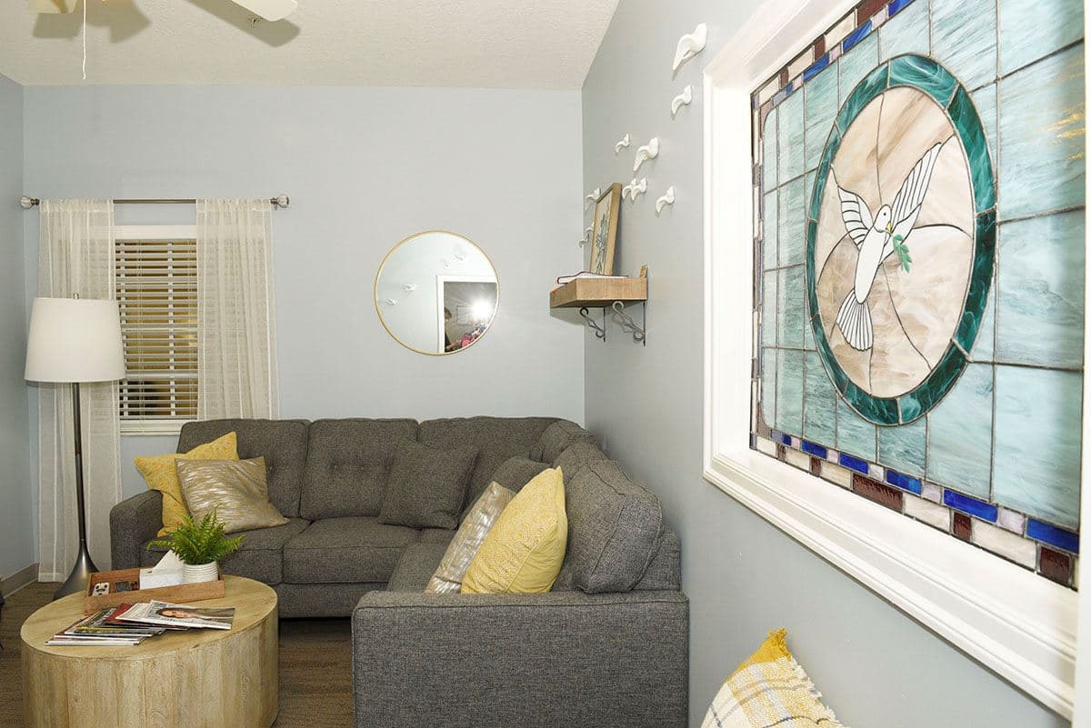 Family room at an inpatient hospice unit